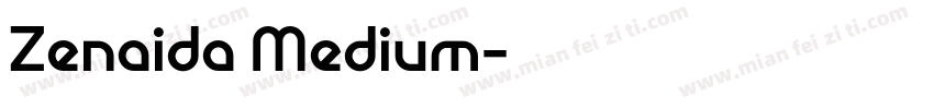 Zenaida Medium字体转换